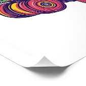 Poster Patineur à roulettes squelette (Coin)