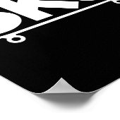Poster Patineur drôle en skateboard (Coin)