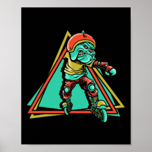 Poster Patineur en roller en ligne