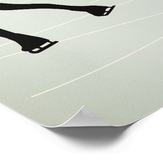 Poster patineurs à glace (Coin)