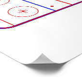 Poster patinoire de hockey (Coin)