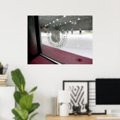 Poster patinoire de hockey (Bureau à domicile)