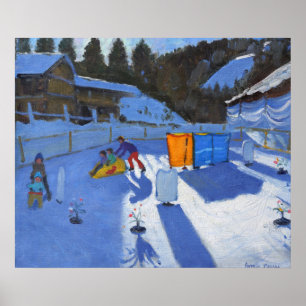 Poster patinoire pour enfants Clusaz 2014