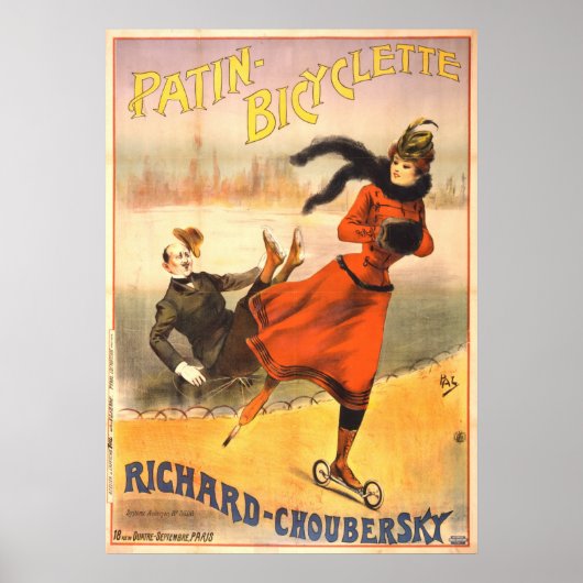 Poster Patins en ligne 1890 (Devant)