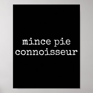 Poster Pâtisserie amateur de mince Pie Noël drôle