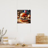 Poster Pâtisserie Burger parisien (Cuisine)