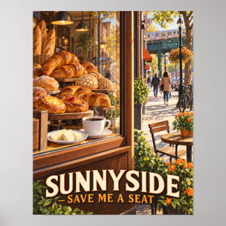 Poster Pâtisserie colombienne de Sunnyside au petit matin