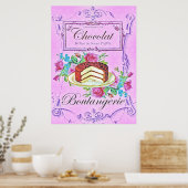 Poster pâtisserie victorienne au chocolat (Cuisine)