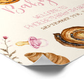 Poster Pâtisseries & Pacificateurs Baby shower fille Bien (Coin)