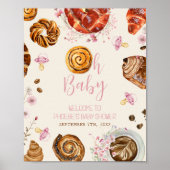 Poster Pâtisseries & Pacificateurs Baby shower fille Bien (Devant)