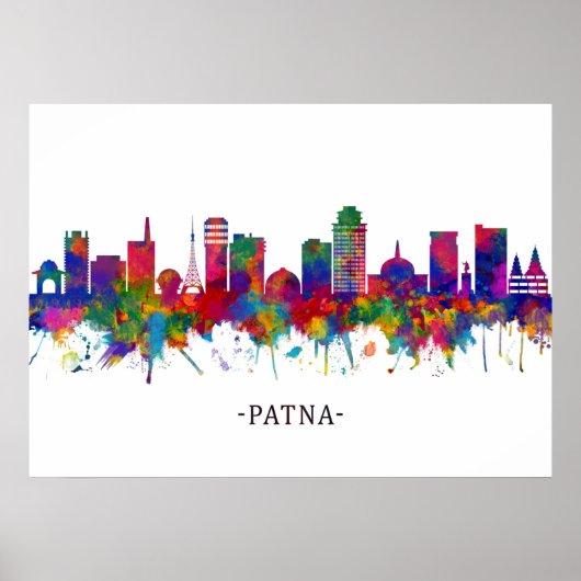 Poster Patna Bihar Skyline (Devant)