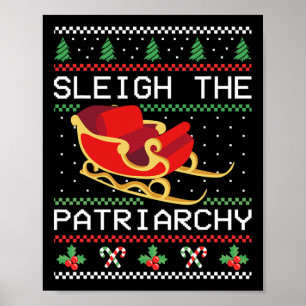 Poster Patriarcat Feministe Christmas Lover Femmes 1