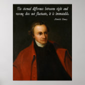Poster Patrick Henry Morality (Devant)