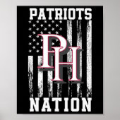 Poster Patrick Henry Patriots Logo Nation Hs (Devant)