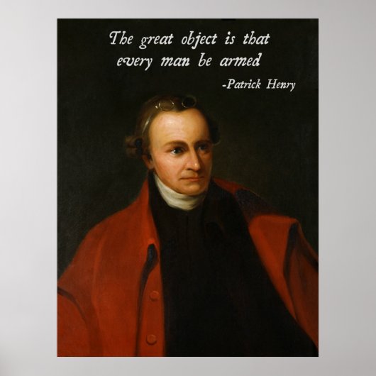 Poster Patrick Henry Right to Bear Arms (Devant)