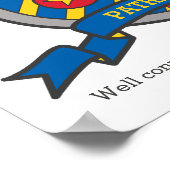 Poster Patrick nom de garçon signifiant lettre de bouclie (Coin)