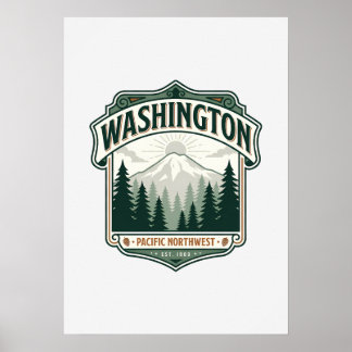 Poster Patrimoine de l'État de Washington
