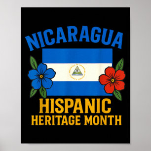 Poster Patrimoine hispanique Nicaragua Mois national nica