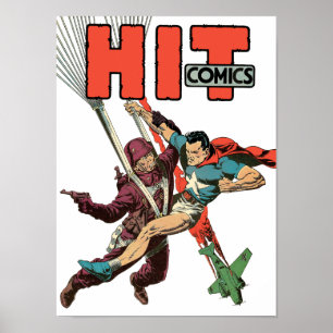 Poster Patriotic American Cover Art : Hit Comics #24