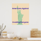 Poster Patriotic American Statue of Liberty (Cuisine)