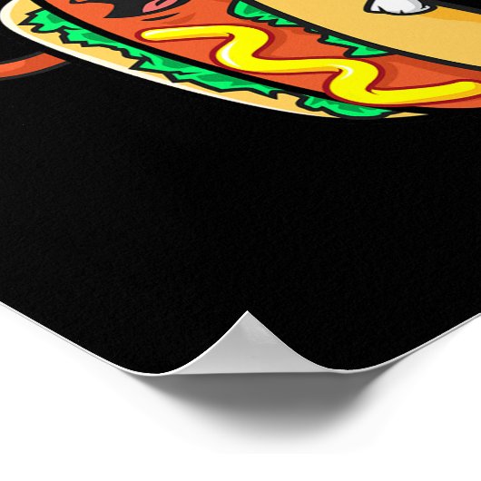 Poster Patriotic Hot Dog American Flag Usa Funny 4th Of J (Coin)