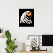 Poster Patriotique d'aigle chauve (Bureau à domicile)