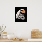 Poster Patriotique d'aigle chauve (Cuisine)