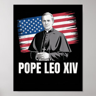 Poster Patriotique Léon Xiv Église catholique américaine