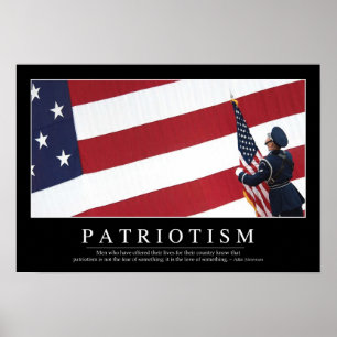 Poster Patriotisme : Citation inspirée