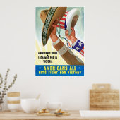 Poster Patriotisme latino (Cuisine)