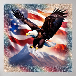 Poster patriottisch Eagle