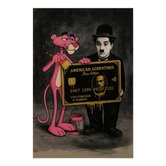 Poster Patron Edition in Black & Pink (Devant)