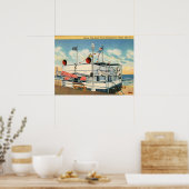 Poster Patrouille de plage, Ocean City NJ Vintage (Cuisine)