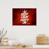 Poster Patrouille dérive folle - Gardez le calme et la dé (Cuisine)