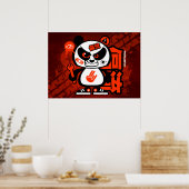 Poster Patrouille dérive folle - Panda agressif (rouge) (Cuisine)