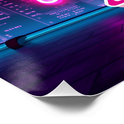 Poster Patrouille spatiale rétro des géantes de glace (Coin)