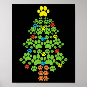Poster Patrouilles Arbre De Noël Chien Ou Chat Avec Père