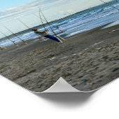 Poster Patrouilles du Grand Héron Bleu Plage du Cap Canav (Coin)