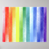 Poster Pattern de Vertical Rainbow | (Devant)