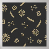 Poster Pattern seamless american (Devant)