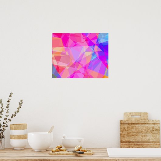 Poster Patters de Colorful Abstract (Cuisine)
