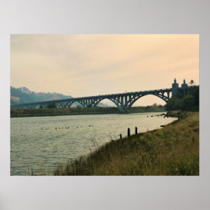 Poster Patterson Bridge, Gold Beach, Oregon