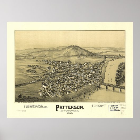 Poster Patterson (Mifflin), Pennsylvanie (1895) (Devant)