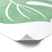 Poster PattTropical continu motif - watercolo (Coin)