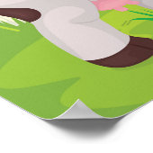 Poster Pâturage De Vaches Sur Une Ferme (Coin)