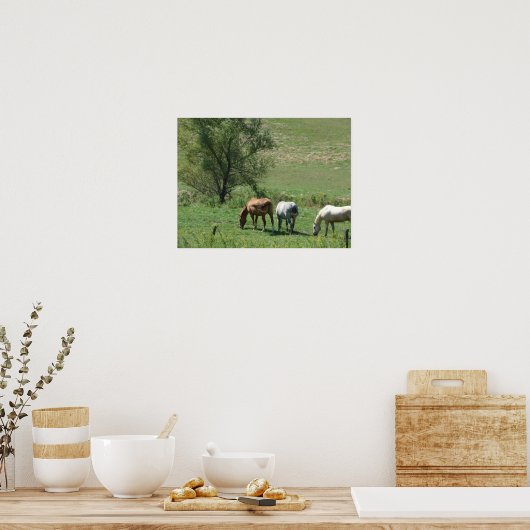 Poster Pâturage du cheval (Cuisine)