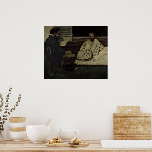 Poster Paul Alexis Lecture d'un manuscrit (Cuisine)