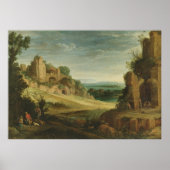 Poster Paul Bril Paysage avec fête de chasse (Devant)