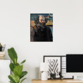 Poster Paul Cezanne - Autoportrait (Bureau à domicile)