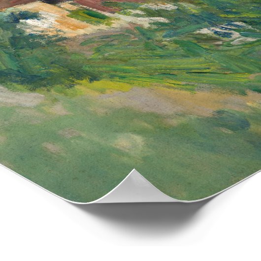 Poster Paul Cezanne - Auvers, Vue panoramique (Coin)